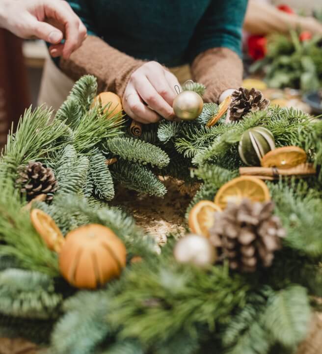 Christmas Wreath or Table Arrangement Workshop