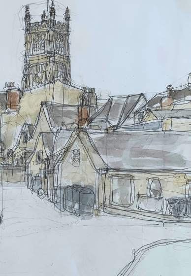 Church Views: Drawing and Painting Cirencester Church