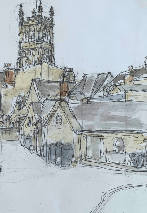 Church Views: Drawing and Painting Cirencester Church