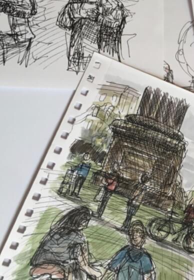City Centre Sketching Tours with the Edinburgh Sketcher