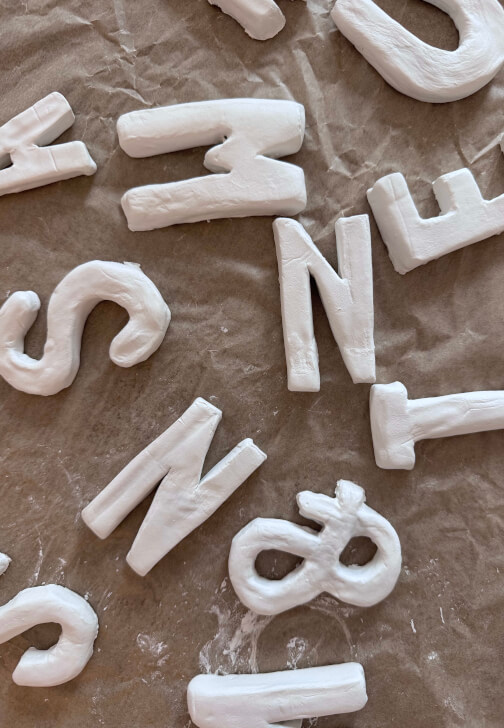 Clay Bubble Letter Painting Class