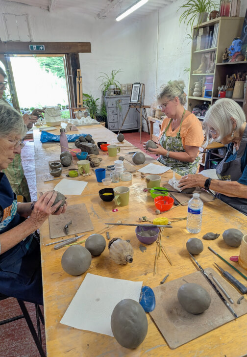 Clay Poppy Seed Head Sculpture Workshop