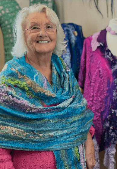 Cobweb Shawl Wet Felting Class