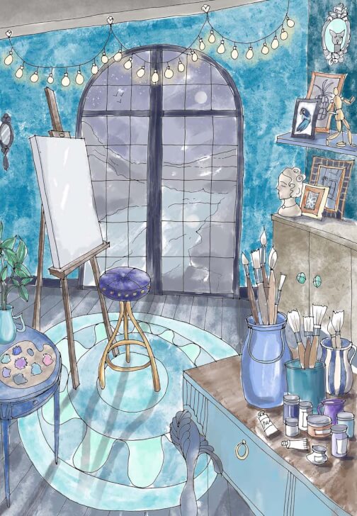 Colouring in Workshop: Interior Rooms