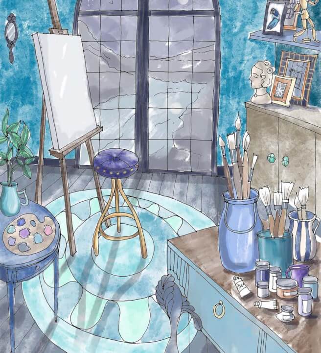 Colouring in Workshop: Interior Rooms