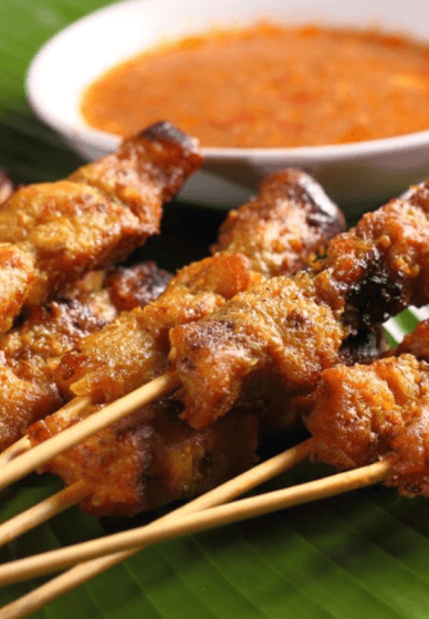 Cook Malaysian Chicken Satay Skewers
