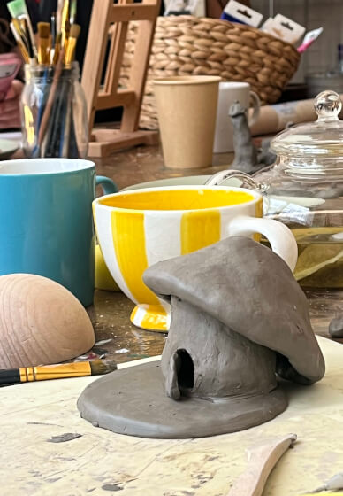 Cottagecore-themed Clay Workshop