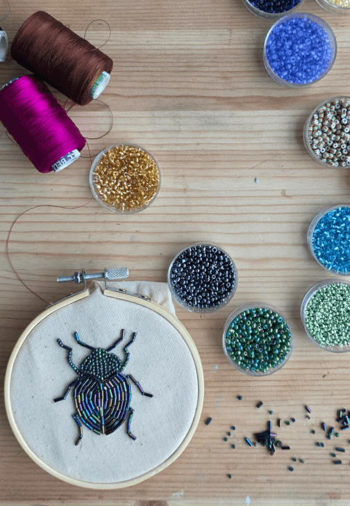 Creative Beadwork Embroidery Workshop: Beaded Bugs