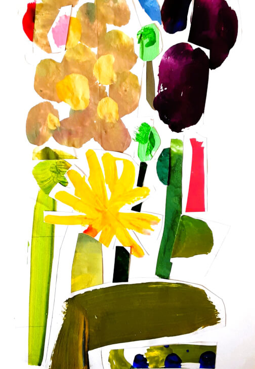 Creative Collage Workshop with Colour and Flowers