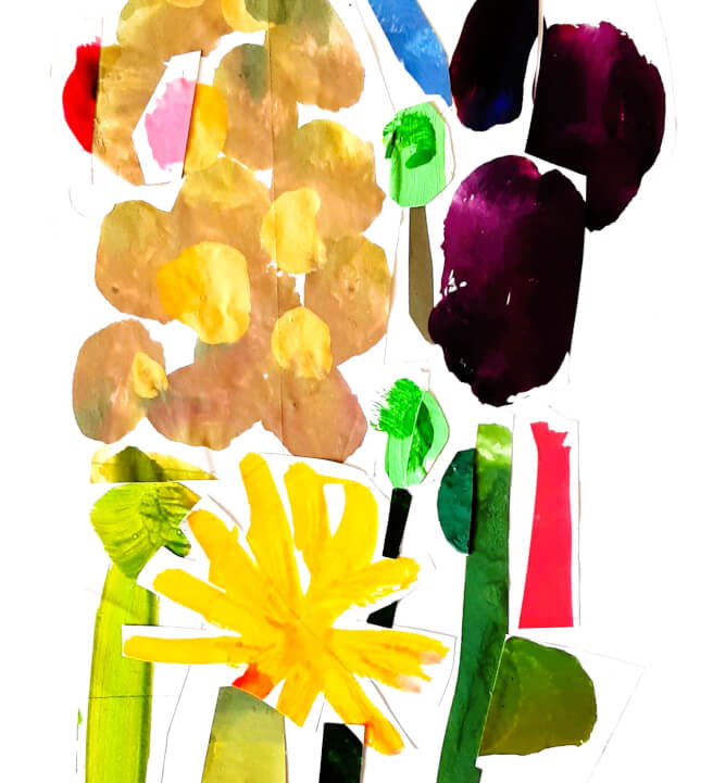 Creative Collage Workshop with Colour and Flowers