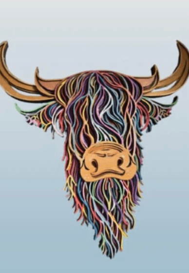 Creative Wellbeing Workshop – Paint Your Own Highland Cow