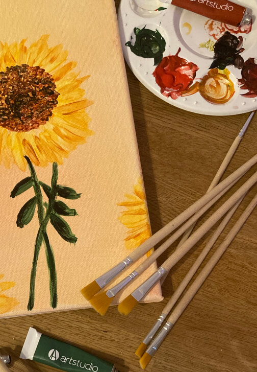 Creative Workshop Day with Shopping: Acrylic Painting Workshop