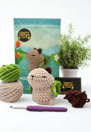 Crochet Kit - Mizu the Capybara