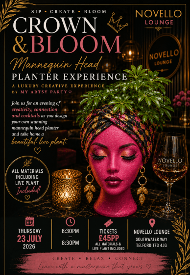 Crown and Bloom: Paint Your Own Mannequin Head Experience