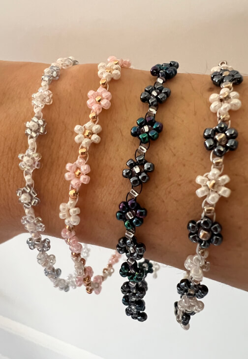 Daisy Chain Seed Bead Bracelet Workshop