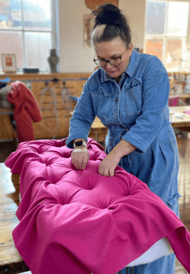 Deep Buttoned Upholstery Workshop