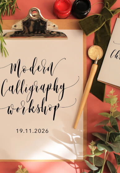 Dip Pen Christmas Card Calligraphy Workshop