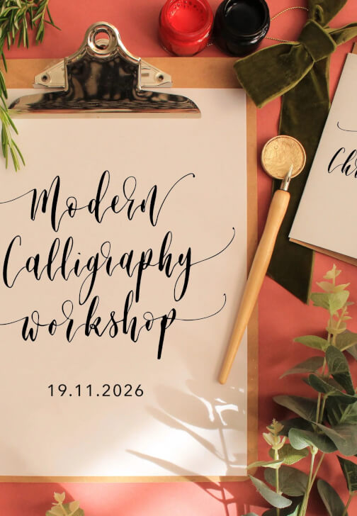 Dip Pen Christmas Card Calligraphy Workshop