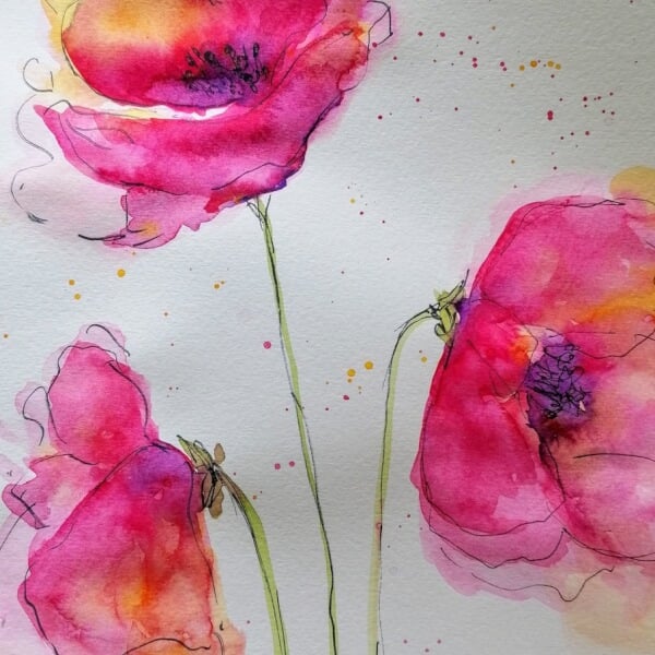DIY Floral Watercolour Paintings | Online class | Gifts | ClassBento