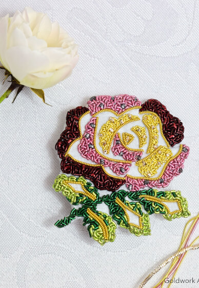 DIY Goldwork Embroidery Craft Kit