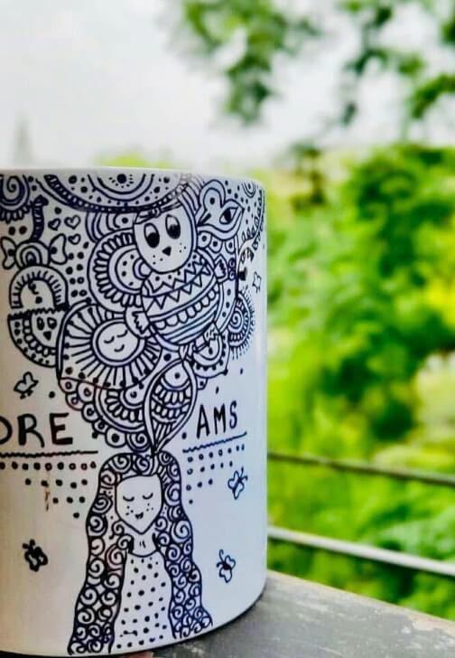 Doodle Art on Mug Workshop