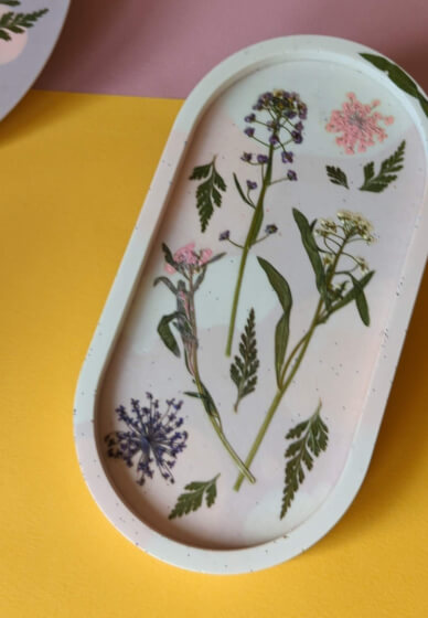 Eco-Resin Craft Workshop - Pressed Dried Flowers Tray