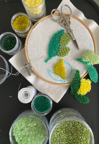 Embellished Levantine Fruits Applique Workshop