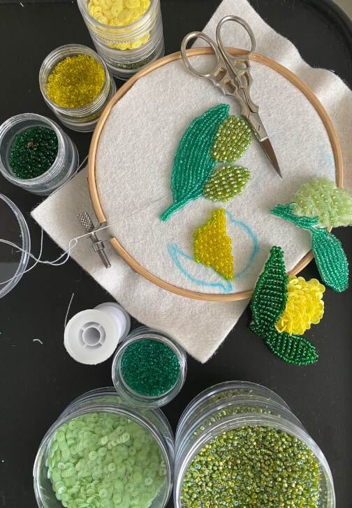 Embellished Levantine Fruits Applique Workshop