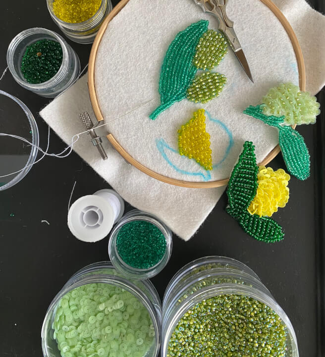 Embellished Levantine Fruits Applique Workshop