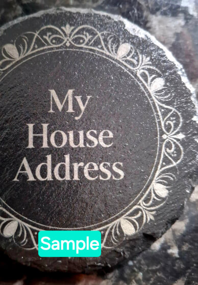 Engraved Slate House Name / Number