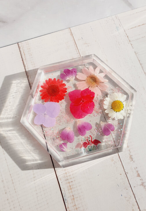 Epoxy Resin Flower Coaster / Tray Workshop