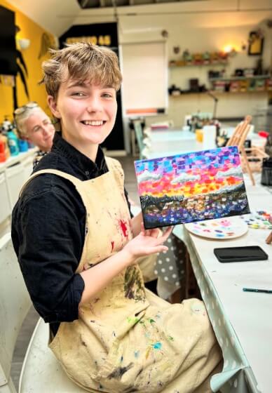 Family Canvas Painting Class for All Ages