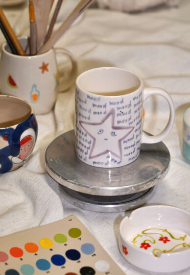Family Friendly Pottery Painting Workshop
