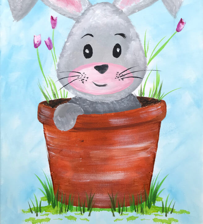 Family Paint and Sip Class - Stratton, Swindon