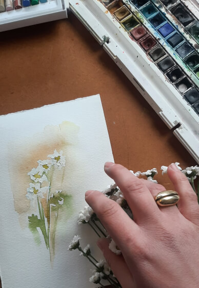 Flower Watercolour Painting Class