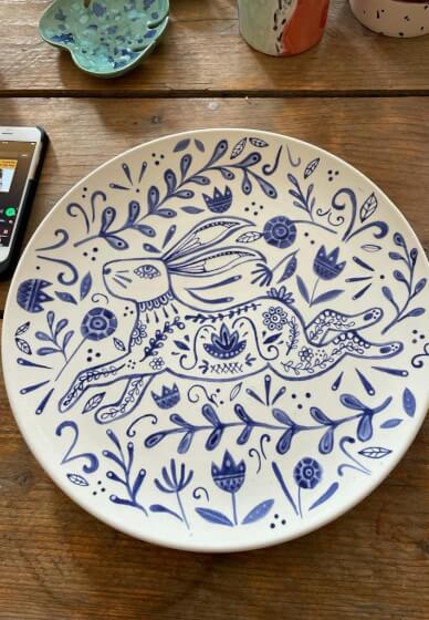 Folk Art Inspired Platter Painting Workshop