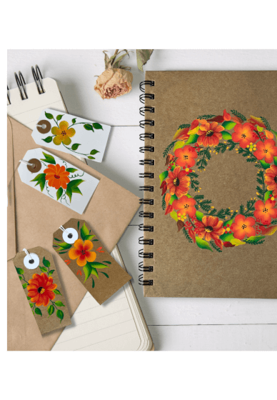 Folk Art Painted Stationery Workshop