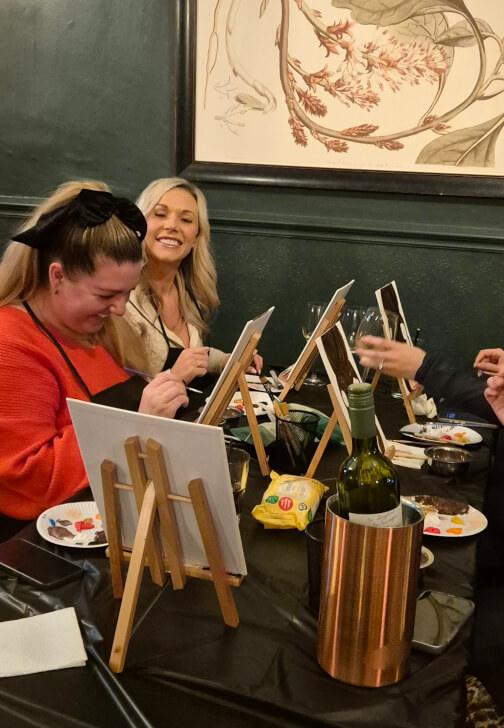 Fourth Wing Themed Paint and Sip Class