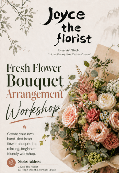Fresh Flower Bouquet Arrangement Workshop