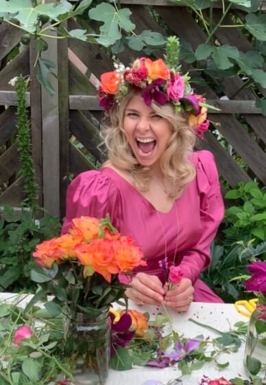 Fresh Flower Crown Workshop for Private Groups