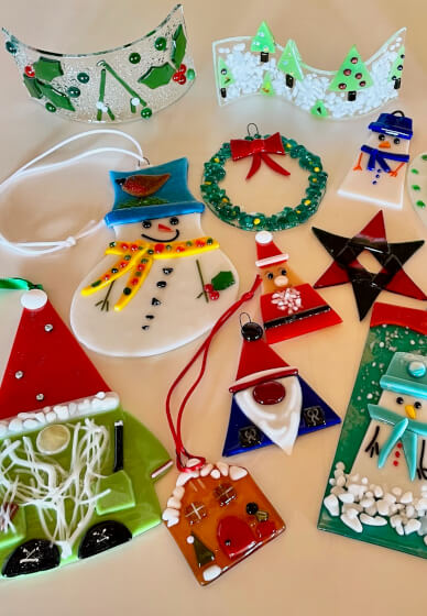 Fused Glass Christmas Decoration Making Class