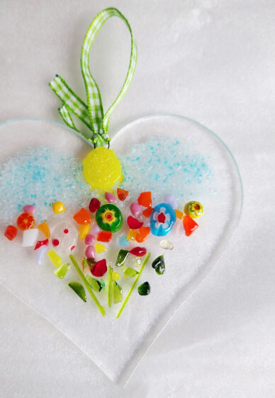 Fused Glass Hearts Craft Kit