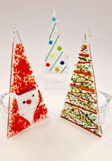 Fused Glass Workshop - Christmas Hanger / Candle Holder