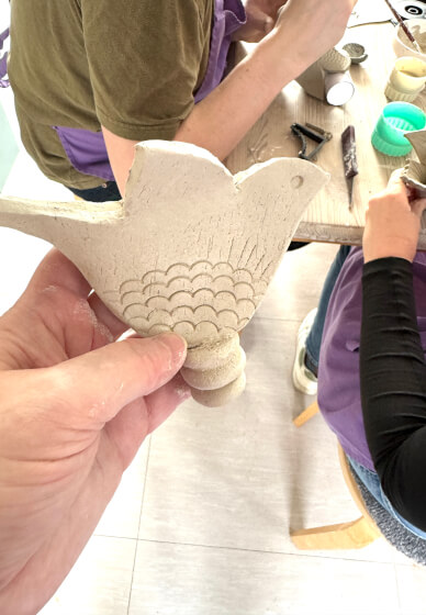 Garden Bird Feeder Ceramics Class