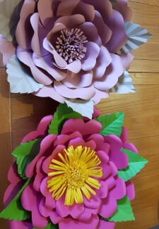 Giant Flower Paper Craft Class
