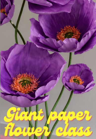 Giant Paper Flower Class