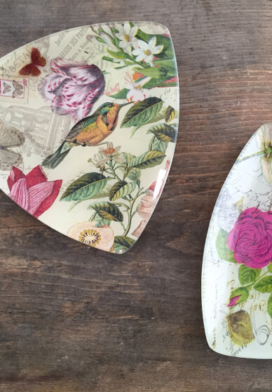 Glass Decoupage Workshop: Upcycle a Plate