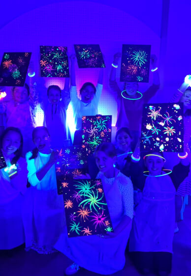 Glow in the Dark Paint Experience