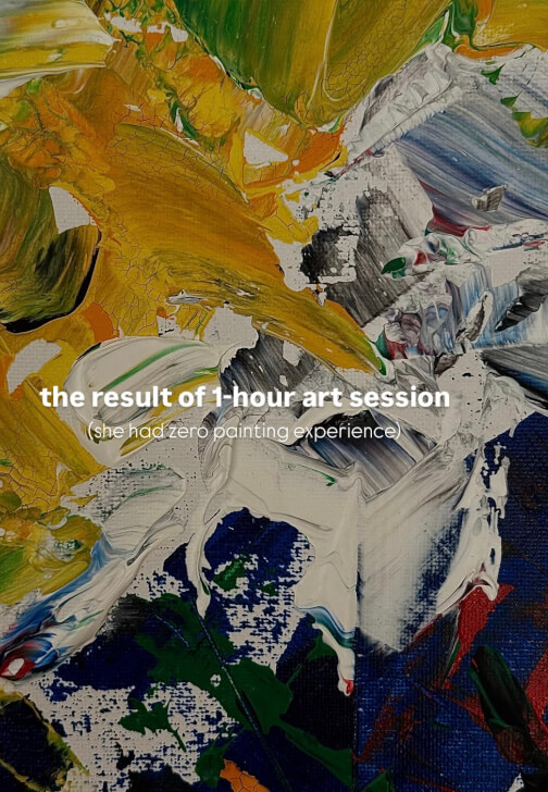Guided Abstract Painting at Home