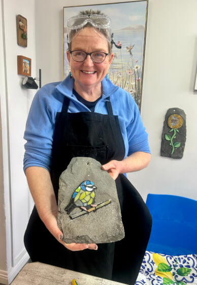 Half-day Garden Mosaics on Slate Workshop